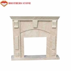 固体自然な石造り暖炉の大理石の装飾的な火の環境の家の装飾
