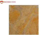 利用できるオレンジ色の透明なオニックスの石のパネルの試供品
