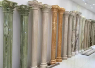 装飾的な台の自然な石造りのコラム、多色刷りの大理石の柱