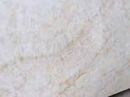 OEMのカーキ色のブラウンが付いている白いオニックス大理石はタイルの平板/カウンタートップの大理石の平板を張りめぐらします