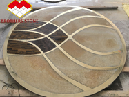 注文のモザイク床のウォーター ジェットの円形浮彫りの自然な壁の装飾の大理石