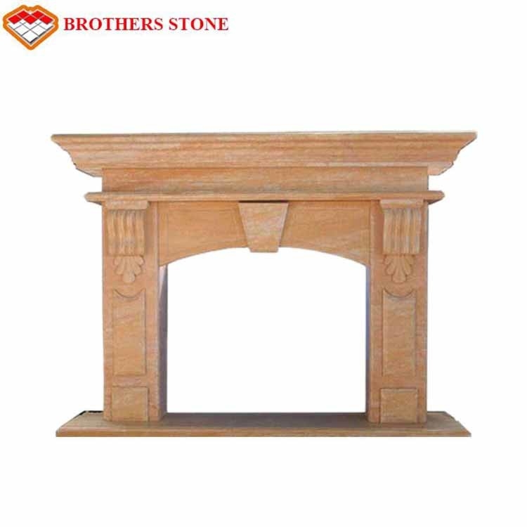 家の装飾のための普及した設計ローズの大理石の暖炉の環境