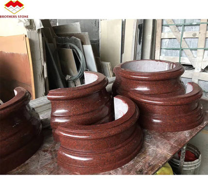 現代インド 赤花石板 外部内壁石とドアフレーム 磨いた表面