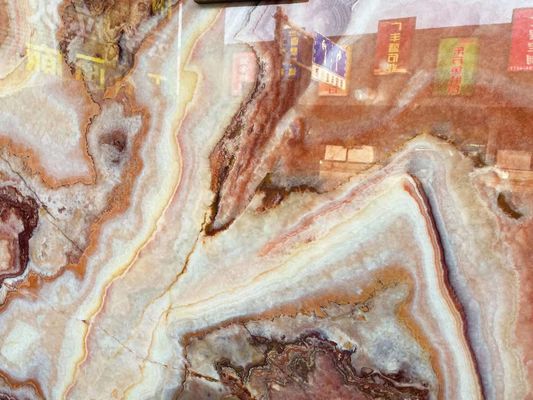 モダンデザイン レッド ドラゴン ジャード オニックス スラブ 壁板 床タイル グレード 装飾