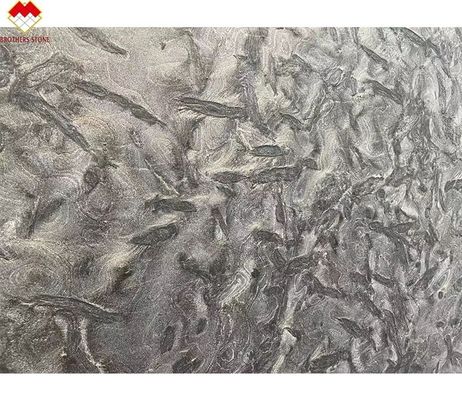 ブラックスクォーツィート石 ウォールフロア Versace ダークグレー キッチンカウンタータップ バニティ