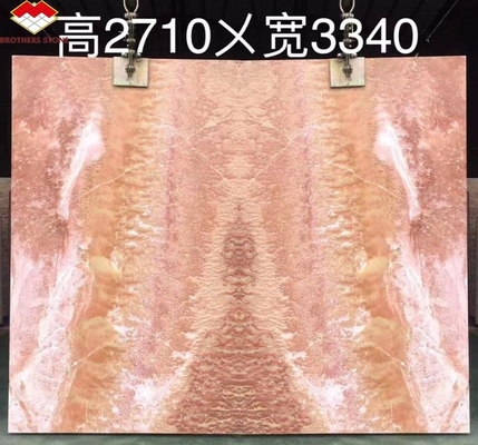 モダンデザイン 磨いた大理石本格タイル カスタムバックライト レッドドラゴン 玉玉 オニックス 壁