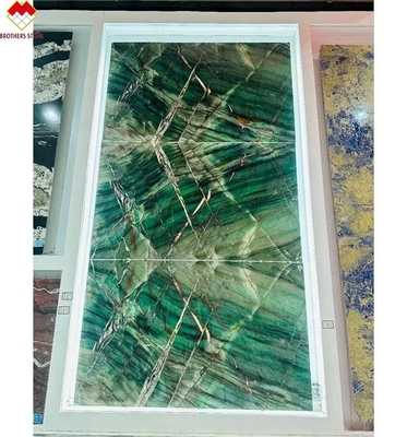 18 20mm 厚のフクシート 水晶緑色 豪華 皇室 エメラルド 緑色 クォーツイト 台台