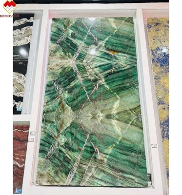 18 20mm 厚のフクシート 水晶緑色 豪華 皇室 エメラルド 緑色 クォーツイト 台台