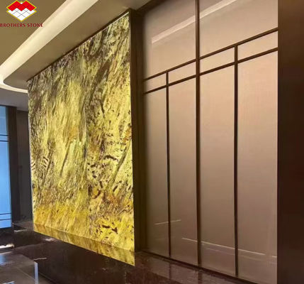 ヴィラやホテルにおける現代的な室内装飾のための超薄型バックライトの石パネル