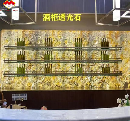 ヴィラやホテルにおける現代的な室内装飾のための超薄型バックライトの石パネル