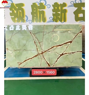 グリーン オニックス 玉石 板 洗面台 や 室内 装飾 デザイン に ぴったり な 選択