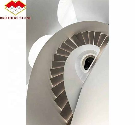 内装用 天然大理石の螺旋階段 細工された尺寸に合わせて切った脚台と現代的なスタイル