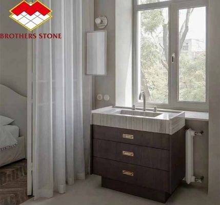 設計された床壁パネル/板 灰色木の穀物大理石で,カスタマイズされたスタイル