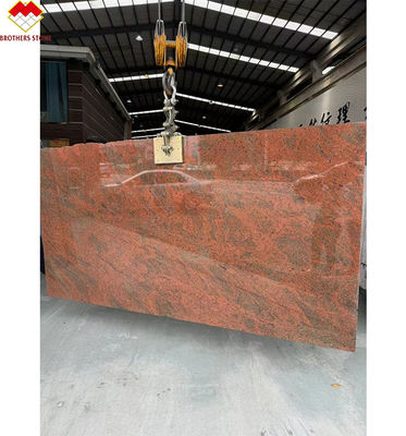 モダン 鉄 バルト 赤 グラニート キッチン カウンター トップ と 階段 デザイン 多色 赤