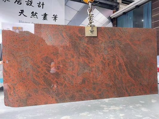 モダン 鉄 バルト 赤 グラニート キッチン カウンター トップ と 階段 デザイン 多色 赤