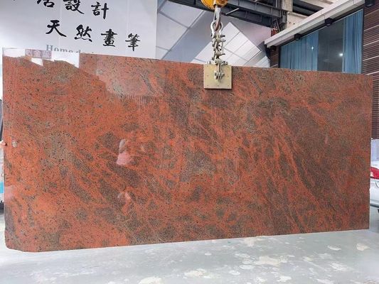 モダン 鉄 バルト 赤 グラニート キッチン カウンター トップ と 階段 デザイン 多色 赤
