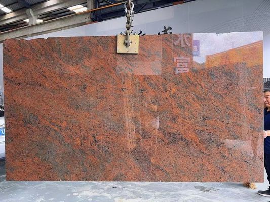 モダン 鉄 バルト 赤 グラニート キッチン カウンター トップ と 階段 デザイン 多色 赤