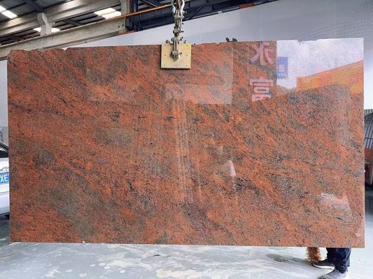 モダン 鉄 バルト 赤 グラニート キッチン カウンター トップ と 階段 デザイン 多色 赤