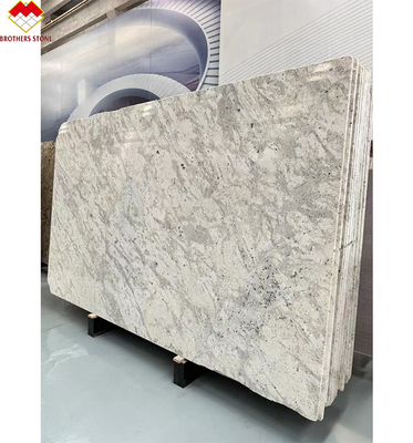 磨いたアラスカの白い花岩 キッチンカウンタータップ 島壁床タイル 60*60cm