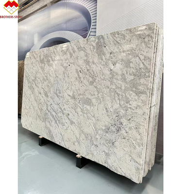 磨いたアラスカの白い花岩 キッチンカウンタータップ 島壁床タイル 60*60cm
