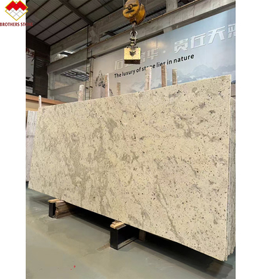 磨いたアラスカの白い花岩 キッチンカウンタータップ 島壁床タイル 60*60cm