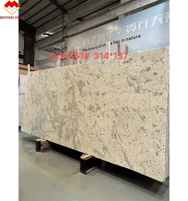 磨いたアラスカの白い花岩 キッチンカウンタータップ 島壁床タイル 60*60cm