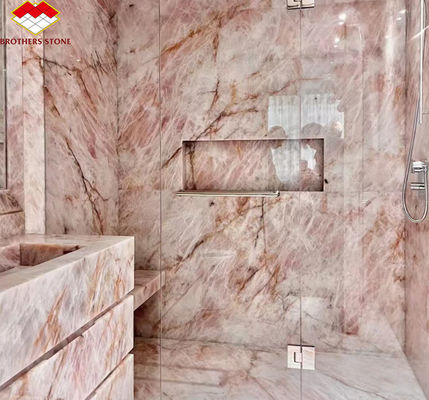 豪華な現代的なホテルの浴室シンクデザインのための大きなスラブ磨き水晶大理石