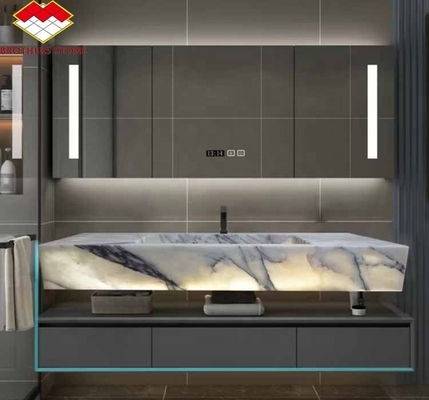 天然石 装飾シンク カルカッタ ヴィオラ 豪華な浴室のための大理石洗面台