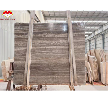 ホテル・ヴィラのためのトラベルティン・マーブルタイル 磨いた銀石 装飾