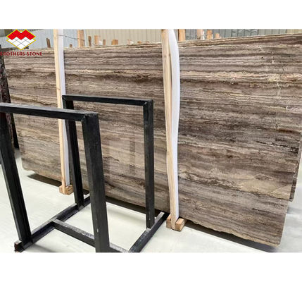 ホテル・ヴィラのためのトラベルティン・マーブルタイル 磨いた銀石 装飾