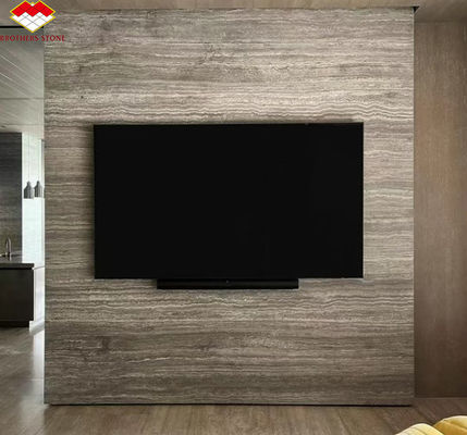 ホテル・ヴィラのためのトラベルティン・マーブルタイル 磨いた銀石 装飾