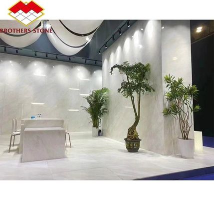 モダン・ロイヤル・ホワイト・オニックス・ホーン・マーマー・シート 壁面とダイニングテーブルセットのためのサイズに合わせてカットされたグラフィックデザインソリューション