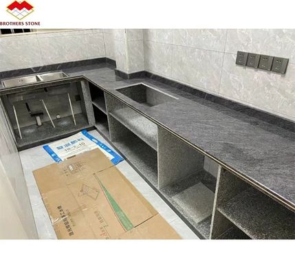 キッチンカウンタータップと床のための近代的なスタイルで磨いたビザグブルー花びらタイル