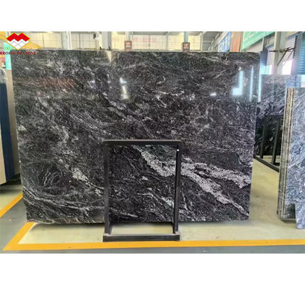 オーダーメイド モダン ポーリング ウェーブ グレー マルマーボード ホテルの壁パネル フロア デザイン スタイル