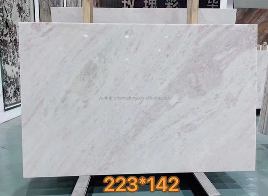 モダンデザイン ビラ 透明 輝く ローズ レインボー オニックス マルブル スラブ