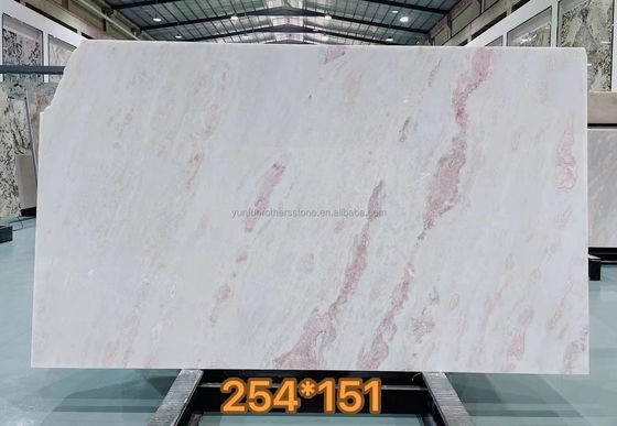 モダンデザイン ビラ 透明 輝く ローズ レインボー オニックス マルブル スラブ