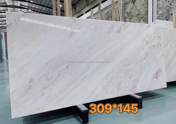 モダンデザイン ビラ 透明 輝く ローズ レインボー オニックス マルブル スラブ