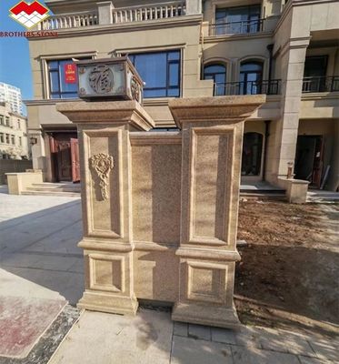 2700kg/m3 グラニット石 手彫り 尺寸に合わせて切った柱 外側の柱設計