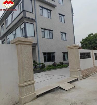 2700kg/m3 グラニット石 手彫り 尺寸に合わせて切った柱 外側の柱設計