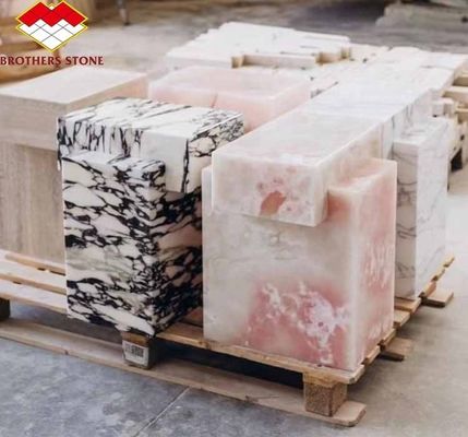 マット 表面仕上げ テーブルと壁のアプリケーションのための現代ピンクオニックス石