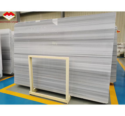 スターグレー大理石型カルサイト石 洗面台用バニティ盆とシンクのための磨きタイル