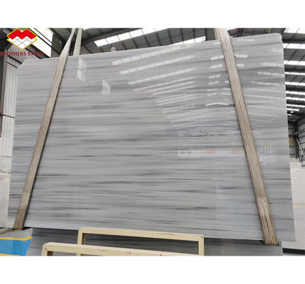 スターグレー大理石型カルサイト石 洗面台用バニティ盆とシンクのための磨きタイル