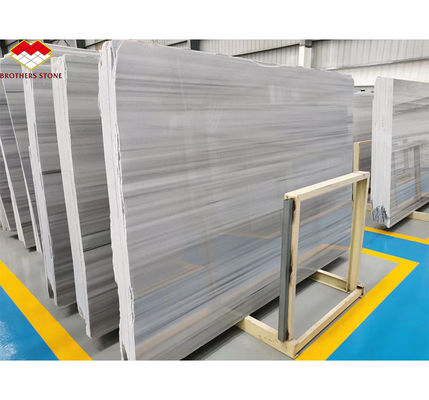 スターグレー大理石型カルサイト石 洗面台用バニティ盆とシンクのための磨きタイル