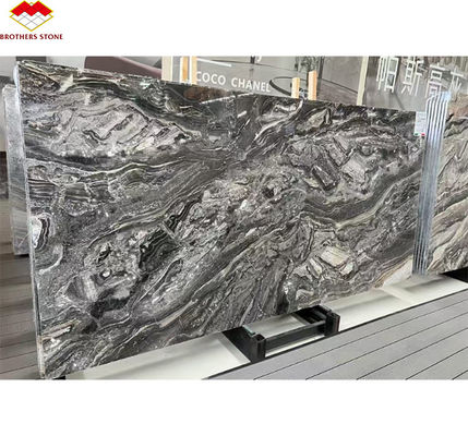 ベネチア ブラウン カルサイト石 丸い食卓セットや家具に最適