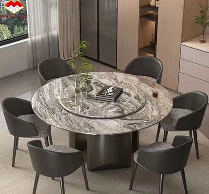 ベネチア ブラウン カルサイト石 丸い食卓セットや家具に最適