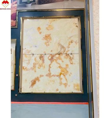 直接販売 滑らかな透明 バックライト マルブル 白オニックス 赤花トップグレード