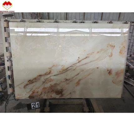 直接販売 滑らかな透明 バックライト マルブル 白オニックス 赤花トップグレード