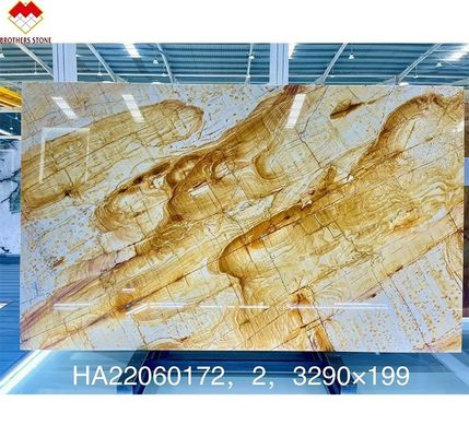 室内装飾 絵本 黄蜜 オニックス 壁の背景のための大理石板