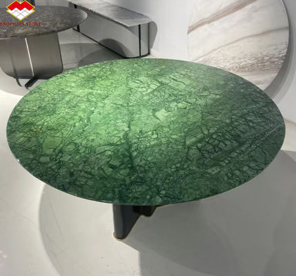カルサイト ダークグリーン大理石 モダンデザイン ビラ 浴室 シンク ダイニングテーブル