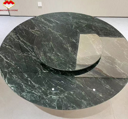 カルサイト ダークグリーン大理石 モダンデザイン ビラ 浴室 シンク ダイニングテーブル